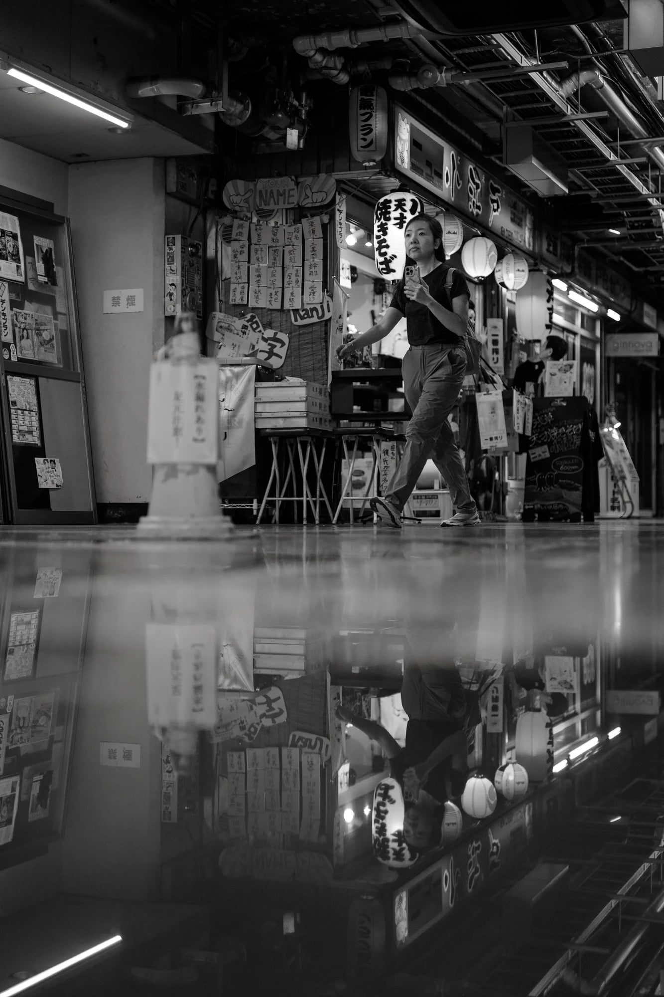 A woman in the Asakusa underground-street photography masterclass